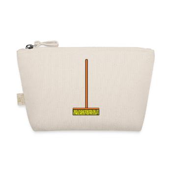 cleaning cleaning cleaning lady broom wischmop23 - Organic Pouch - nature - Front