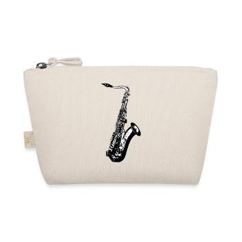 Saxophone Musique Jazz cadeau - Trousse biologique - nature - Devant