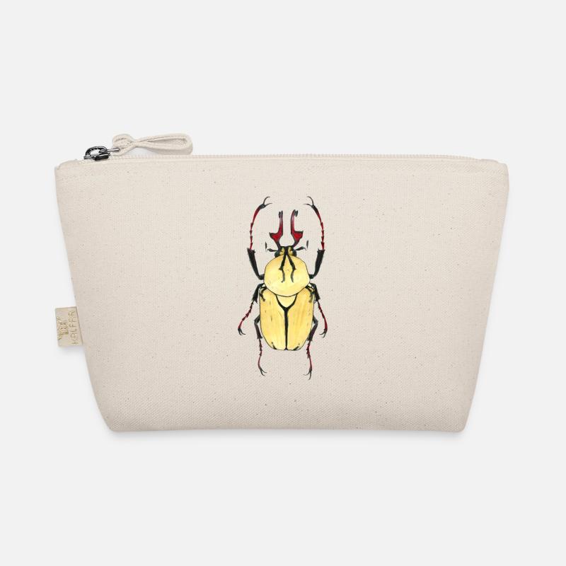 kaefer heller Panzer rotes Geweih Bio-Täschchen