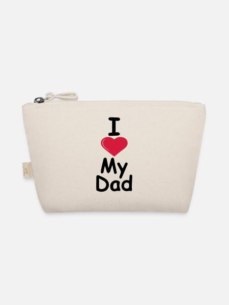 I love my dad - Organic Pouch - nature - Front