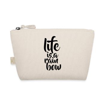 life is a rainbow - Organic Pouch - nature - Front