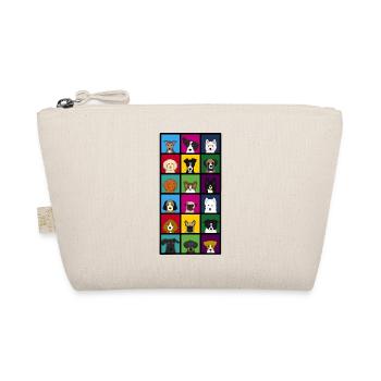 18 x chiens tête colourful - Trousse biologique - nature - Devant