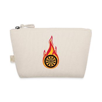 fire target burn flames hot association log - Organic Pouch - nature - Front