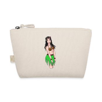 Hawaiian Girl Fantasy Sexy Girl Valentine's Day - Organic Pouch - nature - Front