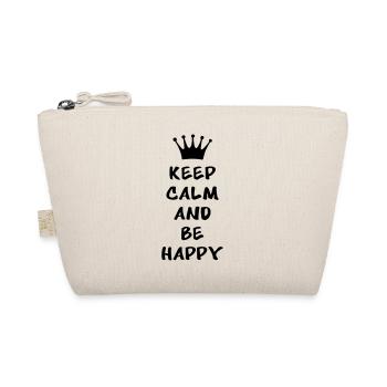 Keep calm and be happy - Trousse biologique - nature - Devant