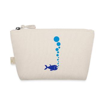 Fish And Bubbles - Bio-Täschchen - Natur - Vorne