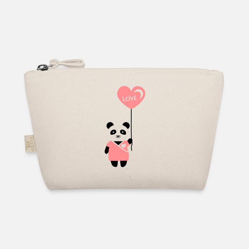 Pärchenshirt "Panda" Mädchen Bio-Täschchen