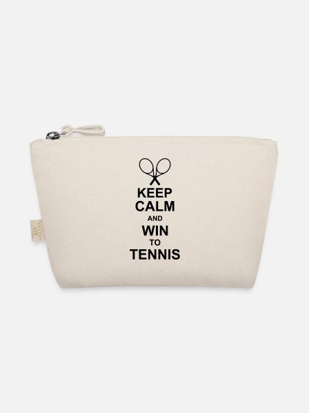 keep calm and win to tennis kg10 - Bio-Täschchen - Natur