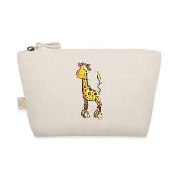 Cute Giraffe - Organic Pouch - nature - Front