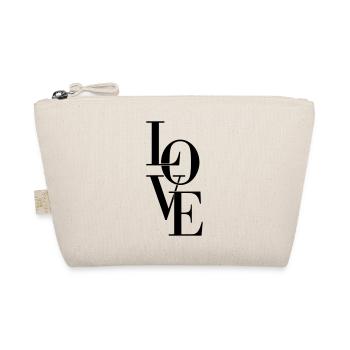 Love Typographie - Bio-Täschchen - Natur - Vorne