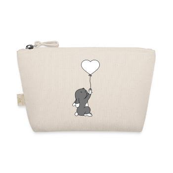 Ballon Cœur Amour Lapin Haeschen Lapin Klei - Trousse biologique - nature - Devant