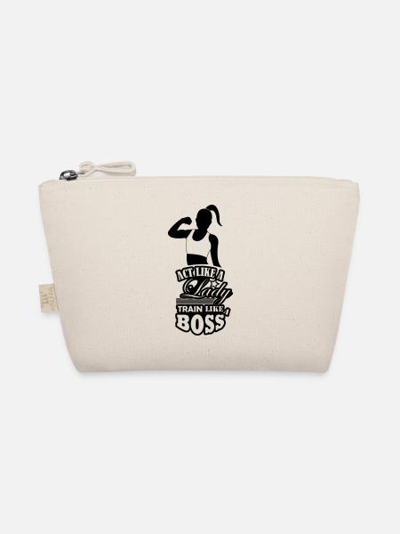 train_like_a_boss_001 - Organic Pouch - nature - Front