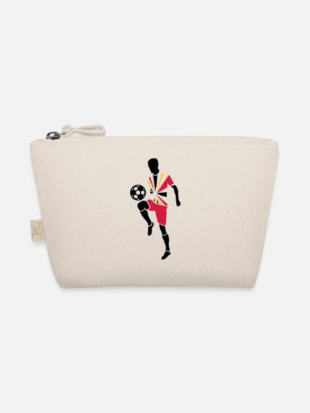 Joueur de foot avec ballon de foot - Trousse biologique - nature - Devant