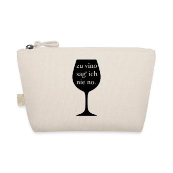 zu vino sag ich nie no - Bio-Täschchen - Natur - Vorne
