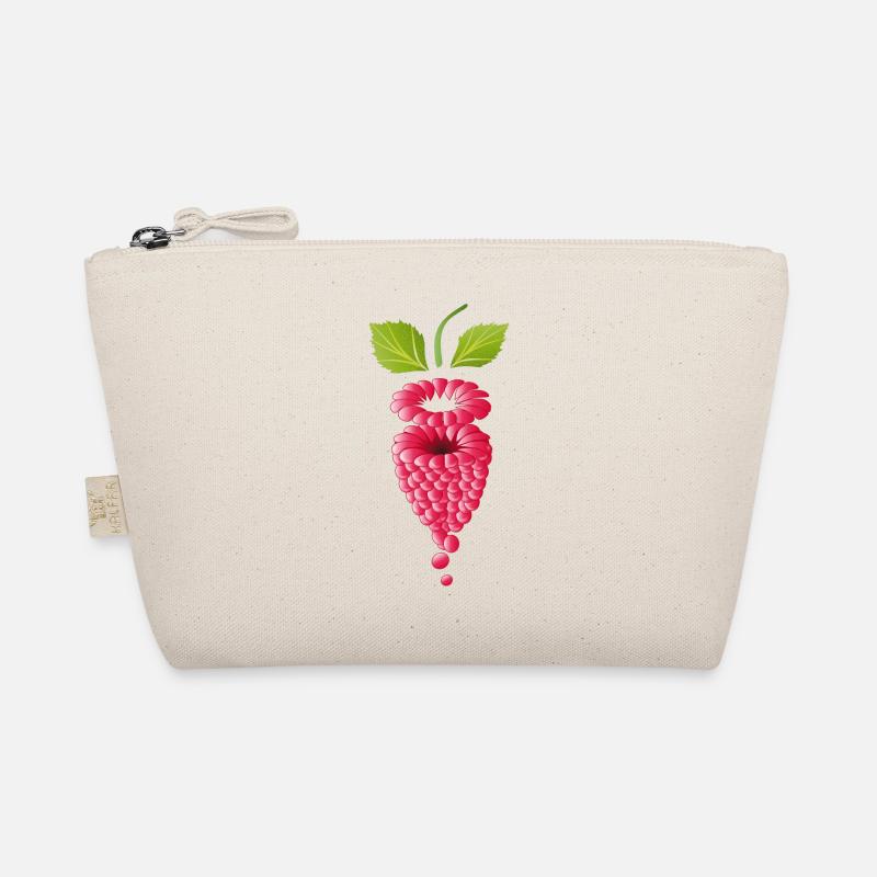 floating pink ripe raspberry Organic Pouch