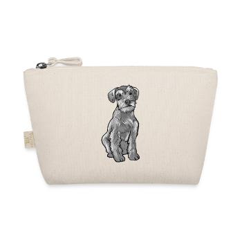 Schnauzer Hund - Bio-Täschchen - Natur - Vorne
