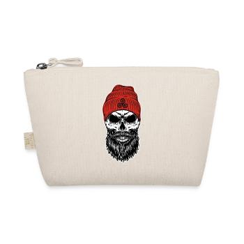 Bonnet Rouge Tête de mort avec Triskell - Trousse biologique - nature - Devant