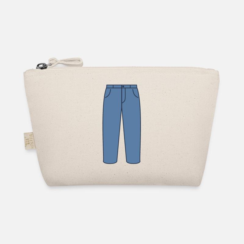 Jeans Blue Pants Organic Pouch