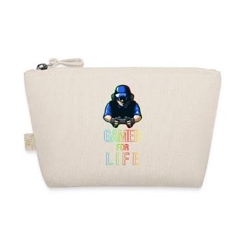 Gamer For Life Gift for Gamers & Gamers - Organic Pouch - nature - Front