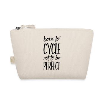Geboren zum Fahrradfahren Radler Fahrrad Geschenk - Bio-Täschchen - Natur - Vorne