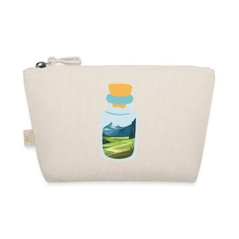 Message dans une bouteille avec des montagnes - Trousse biologique - nature - Devant