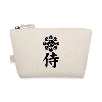 Samurai-Emblem des Uesugi-Clans (schwarz) - Bio-Täschchen - Natur - Vorne