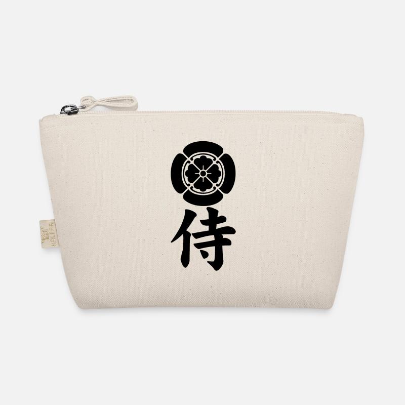 Samurai-Emblem des Oda-Clans (schwarz) Bio-Täschchen