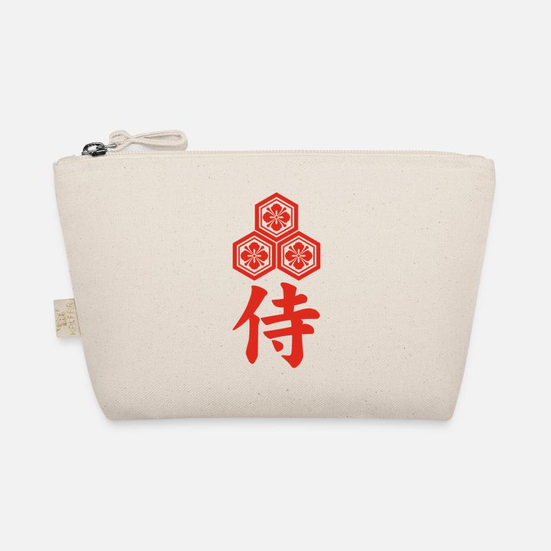 Samurai-Emblem des Asai-Clans (rot) Bio-Täschchen
