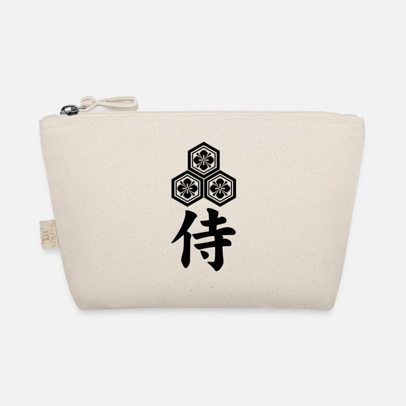 Emblème samouraï du clan Asai (noir) Trousse biologique