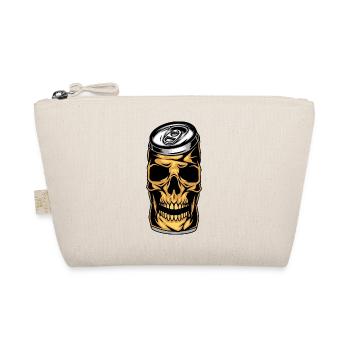 Skull Beer Can - Totenkopf Bierdose - Bio-Täschchen - Natur - Vorne