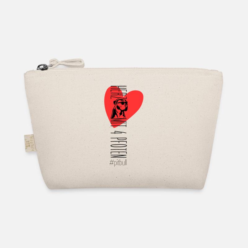 Herz mit vier Pfoten - Pitbull Bio-Täschchen