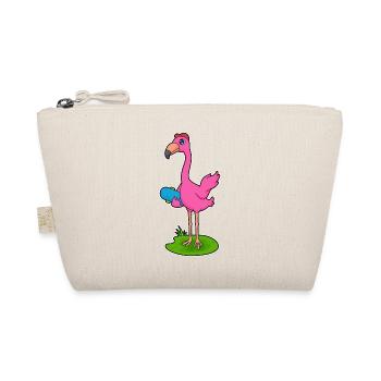 Flamingo Skater Skateboard - Bio-Täschchen - Natur - Vorne