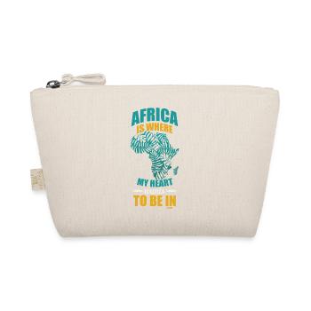 Africa Is Where My Heart Wants To be In - Bio-Täschchen - Natur - Vorne