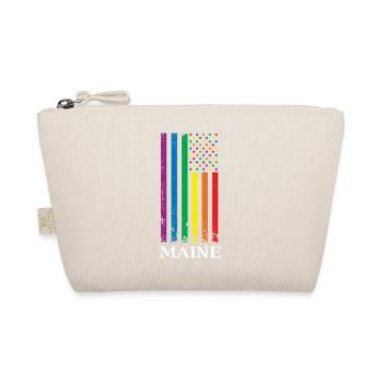 Maine Pride Month Pride Flag LGBT Community LGBTQ - Organic Pouch - nature - Front