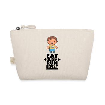 Child jogging running racing sports - Organic Pouch - nature - Front
