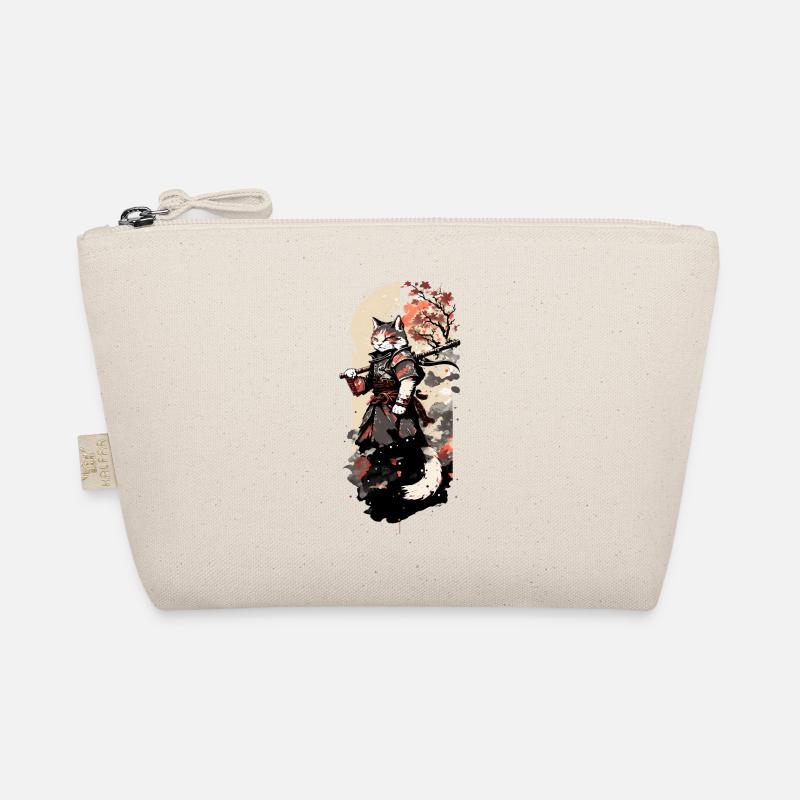 Samurai Cat: Master of Sword Fighting Organic Pouch