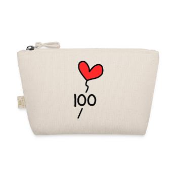100 JAHRE. 100-jähriges Jubiläum. GEBURTSTAG 100 JAHRE. - Bio-Täschchen - Natur - Vorne