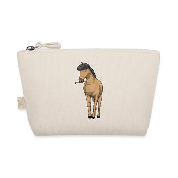 Pferd Maler Pinsel Malen - Bio-Täschchen - Natur - Vorne