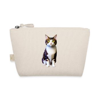 Domestic short haired cat looks at you lonely - Organic Pouch - nature - Front