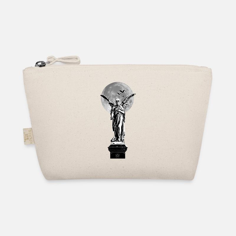 Todesengel vor Mond mit Fledermäusen Bio-Täschchen