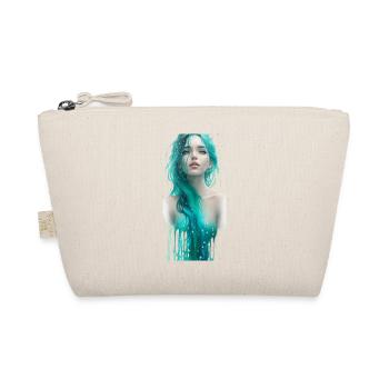 ethereal half-body portrait of a woman water F - Organic Pouch - nature - Front
