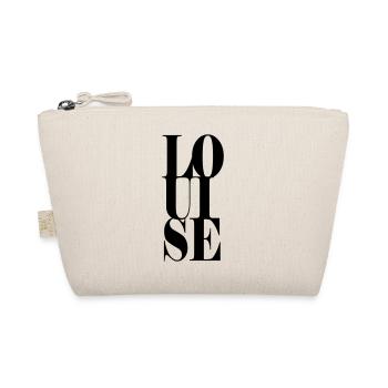 Louise Name Vorname Moderne Schrift Wort Art - Bio-Täschchen - Natur - Vorne
