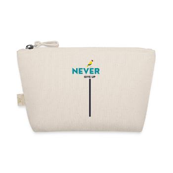 never give up bird - Bio-Täschchen - Natur - Vorne