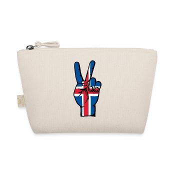 Iceland Flag Peace Victory Symbol - Organic Pouch - nature - Front