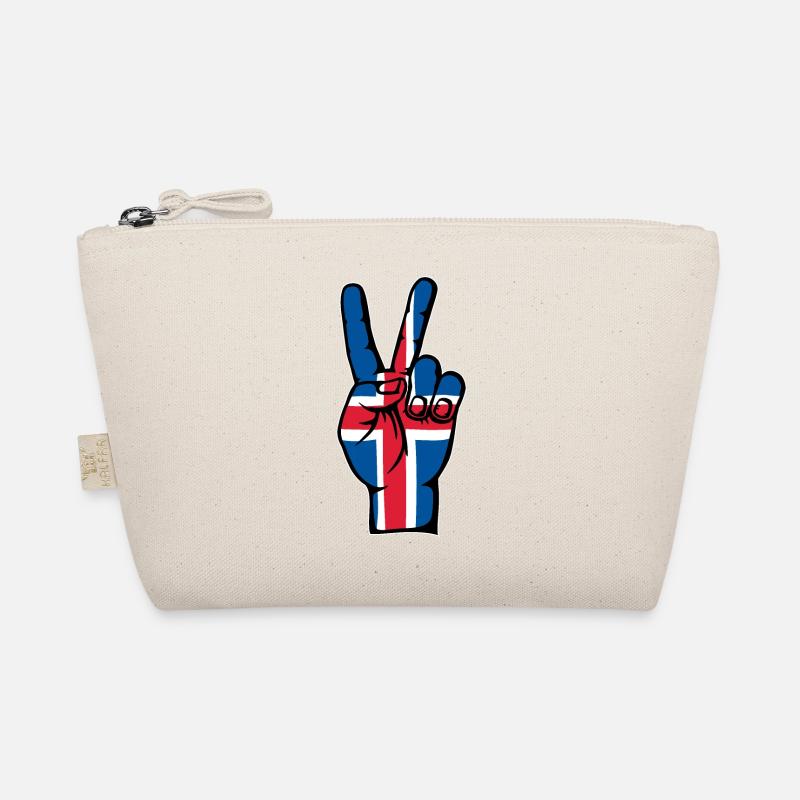 Iceland Flag Peace Victory Symbol Organic Pouch