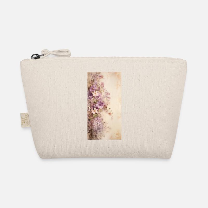 Vintage Blumen - Bio-Täschchen - Natur