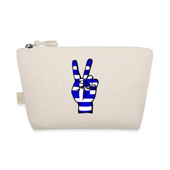 Greece Flag Peace Victory Symbol - Organic Pouch - nature - Front