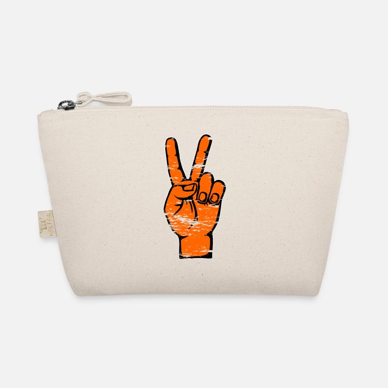 Helloween Frieden Victory Symbol used Bio-Täschchen