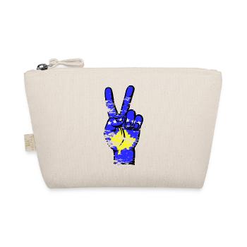 Kosovo Flag Peace Victory Symbol used - Organic Pouch - nature - Front