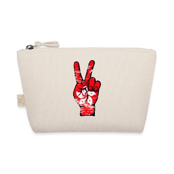 Hong Kong Flag Peace Victory Symbol Used - Organic Pouch - nature - Front